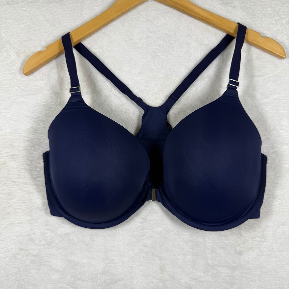 Soma Vanishing Back Full Coverage Front-Close Bra Underwire Racerback 38DD